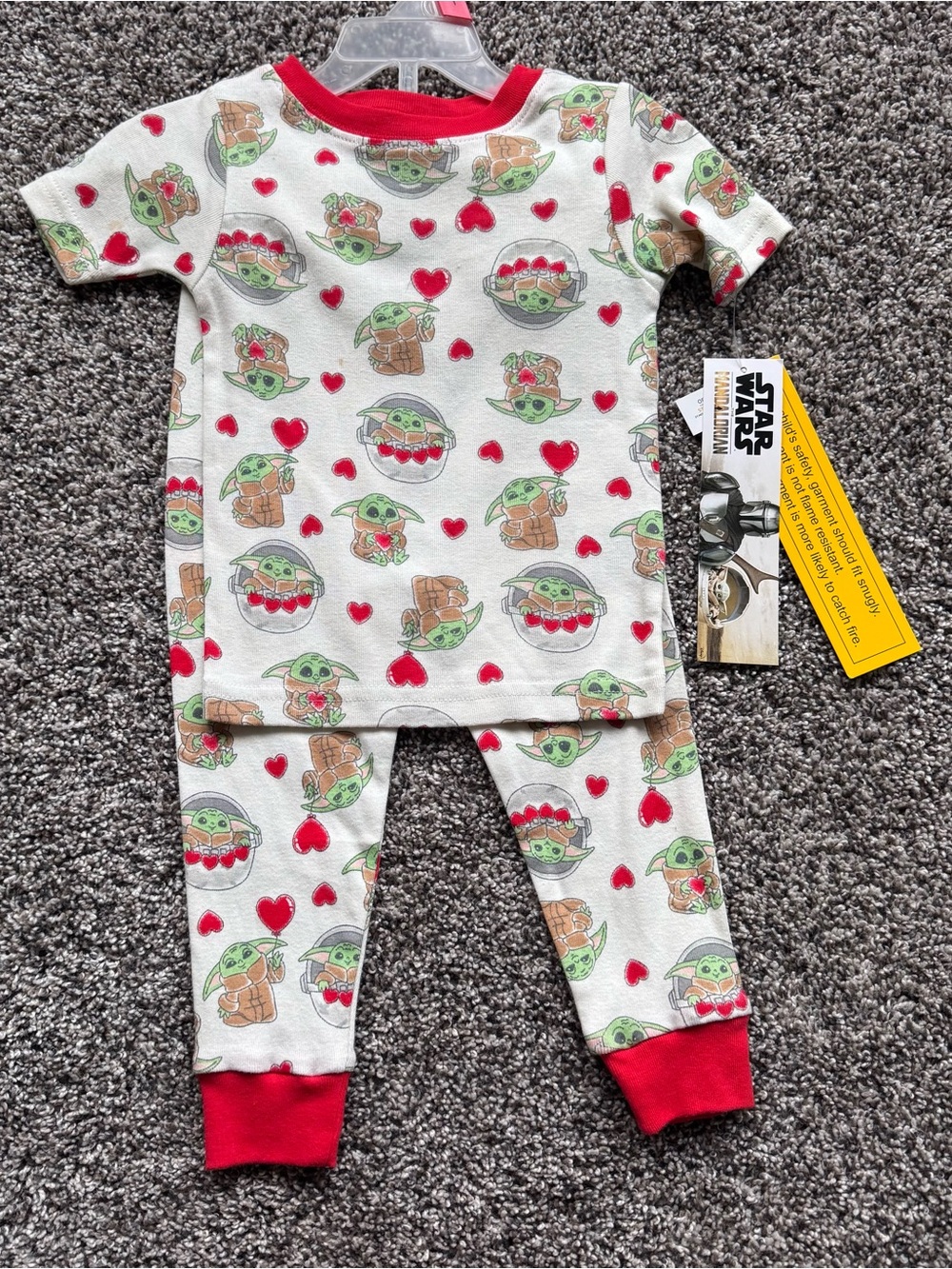 NEW Star Wars 2T Yoda 2 Piece Pajama Set